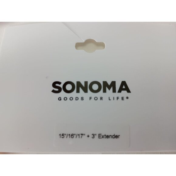 Sonoma Good for Life Gold Tone 3 Row Bead and Chain Coin Necklace - Picture 4 of 4